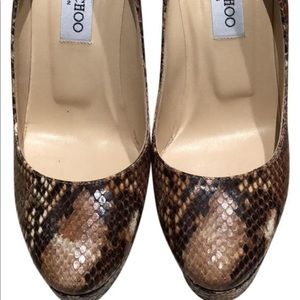 Jimmy Choo 114 Cosmic python pumps